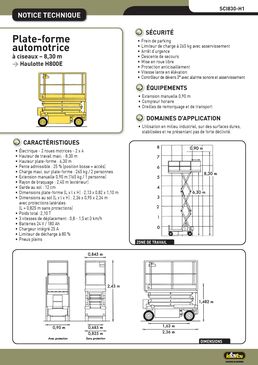 Plate-forme automotrice électrique | SCI830