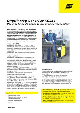 Poste de soudage MIG | Origo Mag C201