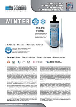 Résine agréée pour ancrage chimique à basse température | Winter