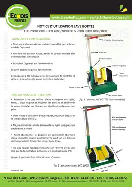 Lave-bottes en acier sans électricité | éco 3000