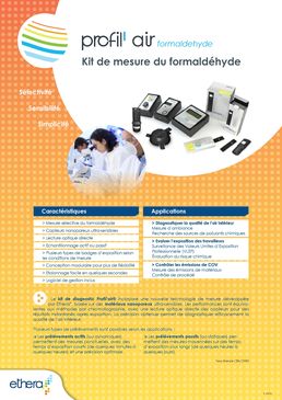 Kit de diagnostic de la qualité de l'air intérieur | Profil’ air