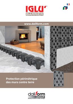 Coffrages perdus pour la protection périmétrique des murs contre terre | Iglu'® Barrier