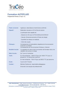 Conception, dessin et modélisation CVC et sanitaires 2D-3D | AUTOFLUID 11