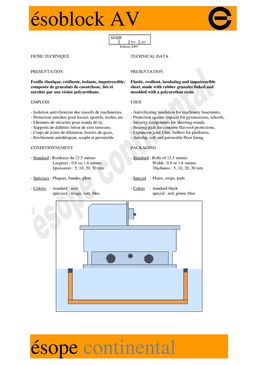 Semelle antivibratile isolante