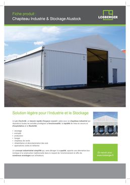 Chapiteau de stockage | Alustock