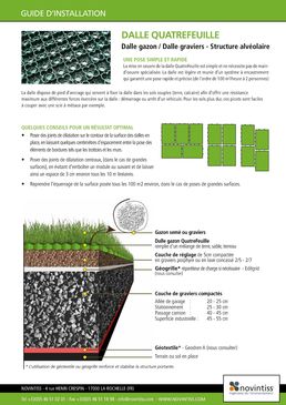 Dalle gazon pour végétalisation des zones de stationnements | Dalle gazon QuatreFeuille