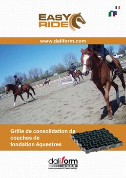 Grille de consolidation de couches de fondation équestres | Easy Ride