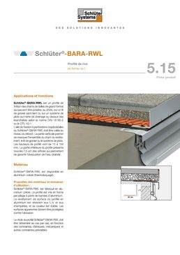 Profilé perforé pour balcons et terrasses sur plots | Schlüter-BARA-RWL