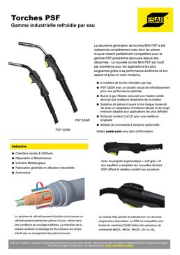 Double refroidissement liquide | Torches PSF 520w 