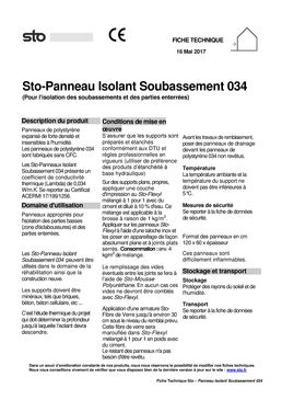 Panneau isolant en PSE pour soubassements et parties enterrées | Sto-Panneau Isolant Soubassement 034