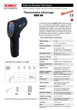 Thermomètres infrarouges pour mesures à distance | Kiray 100