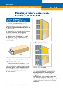 Cloisons de doublage isolantes sur ossature métallique | Placostil doublage