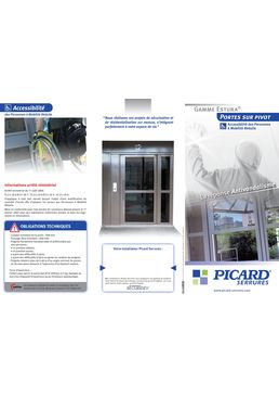 Porte en acier sur pivot | Estura