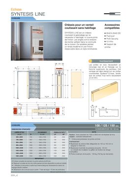 Syntesis Line | Porte coulissante sans habillage