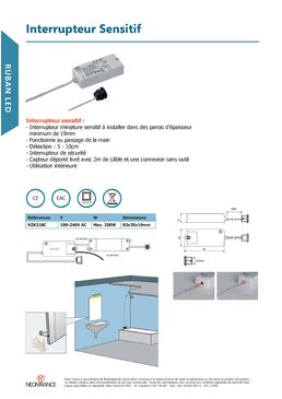 Sensor interrupteur contact de porte on / off  | Ruban Led