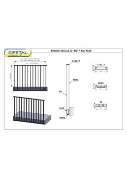 Garde-corps en aluminium imitation acier fer plat | Fusion Ferral