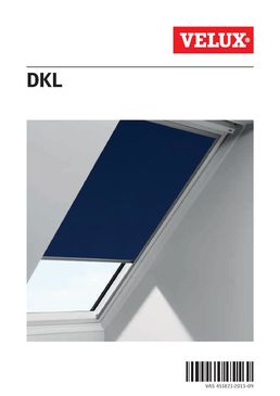 Store occultant Velux à commande manuelle pour chambre à coucher  | DKL