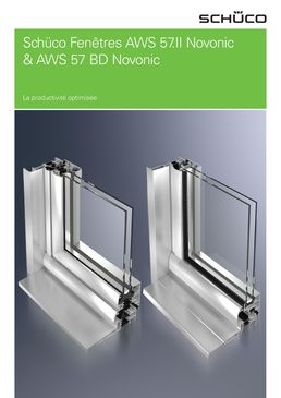 Menuiserie en aluminium à ouvrant visible et joint central | AWS 57.II Novonic