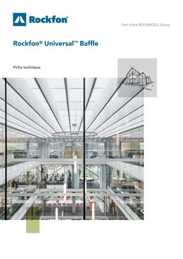 Baffles acoustiques en laine de roche | Rockfon® Universal™ Baffle