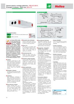 VMC double flux pour montage plafonnier pilotable à distance | KWL EC 220