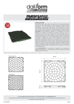 Grilles d'engazonnement pour surfaces carrossables | Pratopratico®