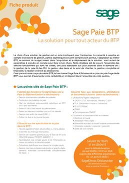 Logiciel de gestion de paie et RH | Sage Paie Bâtiment