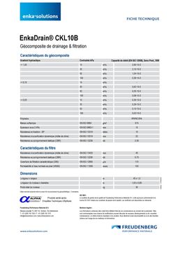 Géocomposite de drainage sous dallage & coffrage perdu | ENKADRAIN CKL10B & CK20