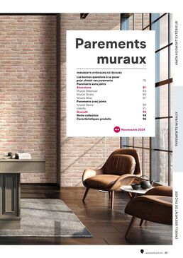 Catalogue : Parements muraux