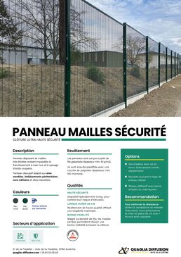 Clôture en panneau rigide | Mailles sécurité 