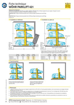 Système de parking mécanique pour automobiles | PARKLIFT 421