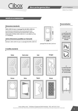 Portes pour hall d’entrée en matériaux mixtes | Décor