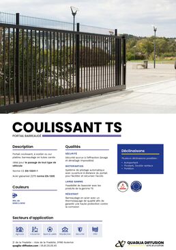 Portail Acier Barreaudé Coulissant | Portail coulissant TS