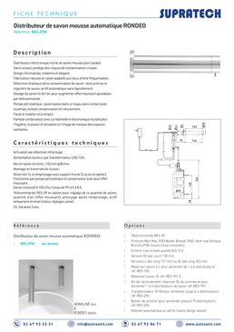 Distributeur mural automatique de savon | RONDEO-RES-37