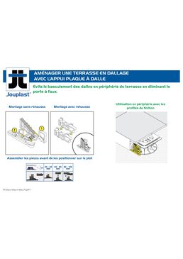 Kit appui plaque à dalle | JOUPLAST 