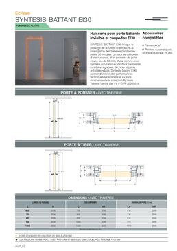 Syntesis Battant EI30 | Bloc-porte à fleur de mur coupe-feu