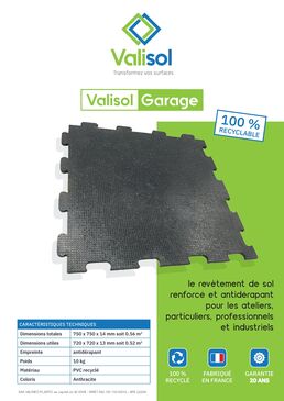 Dalle PVC renforcée pour surfaces industrielles intérieures | VALISOL 