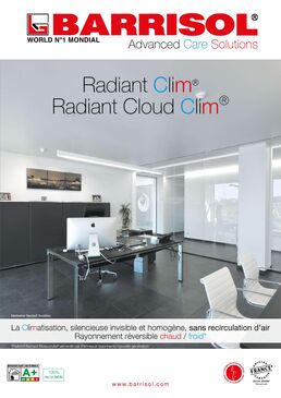 Climatisation par rayonnement, sans recirculation d’air | BARRISOL RADIANT CLIM