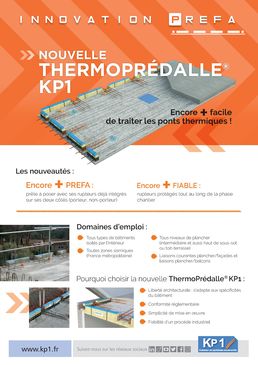 Dalle préfabriquée de faible épaisseur | ThermoPrédalle