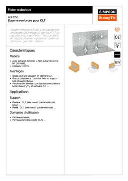 Equerre renforcée pour CLT | ABR255