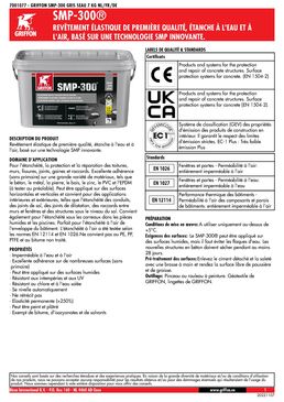 Revêtement élastique étanche à l'eau et à l'air | SMP-300