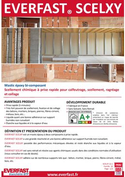 Mastic époxy bi-composant | EVERFAST SCELXY