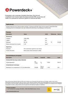 Panneau support d’étanchéité sur acier ou bois | Powerdeck+