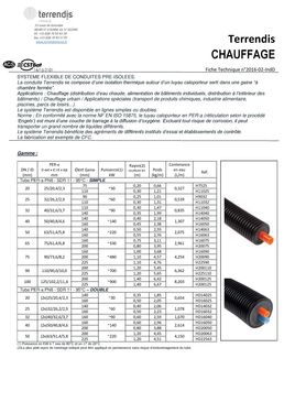 Tube double flexible pré-isolé à enterrer pour chauffage | TERRAFLEX - PN6 (DN20 à 50) 