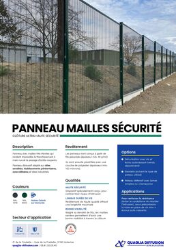 Clôture en panneau rigide | Mailles sécurité 