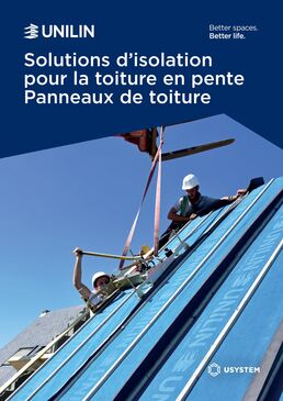 Finitions brutes des panneaux de toiture Usystem Roof