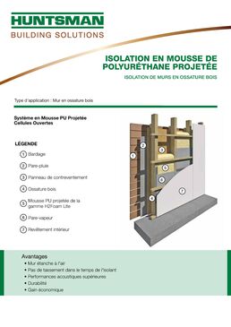 Isolation de murs à ossature bois | HUNTSMAN BUILDING SOLUTIONS  