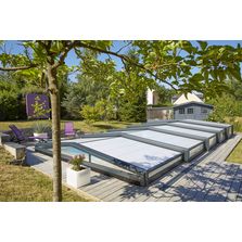 Couverture piscine innovante avec terrasse intégrée - Rénoval