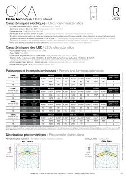 Borne lumineuse 2 hauteurs - CIKA | RAGNI