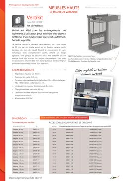 Meuble haut à hauteurs variables | Vertikit