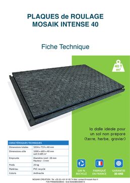 Plaques de protection de chantier | MOSAIK INTENSE